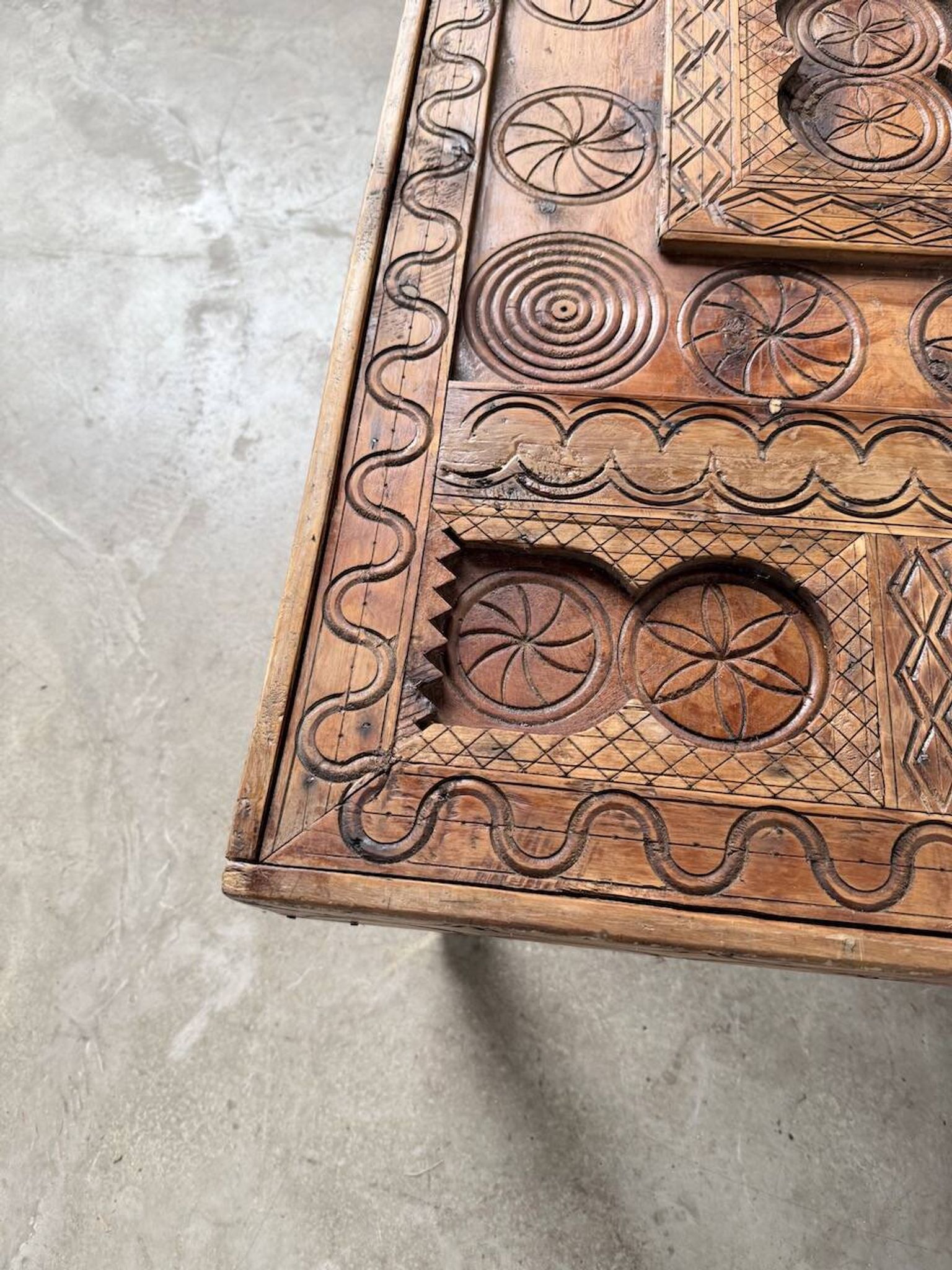 Savoyard folk art coffee table