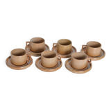 Modernist Brenne stoneware coffee cups