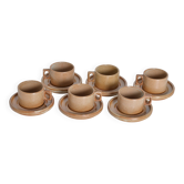 Modernist Brenne stoneware coffee cups
