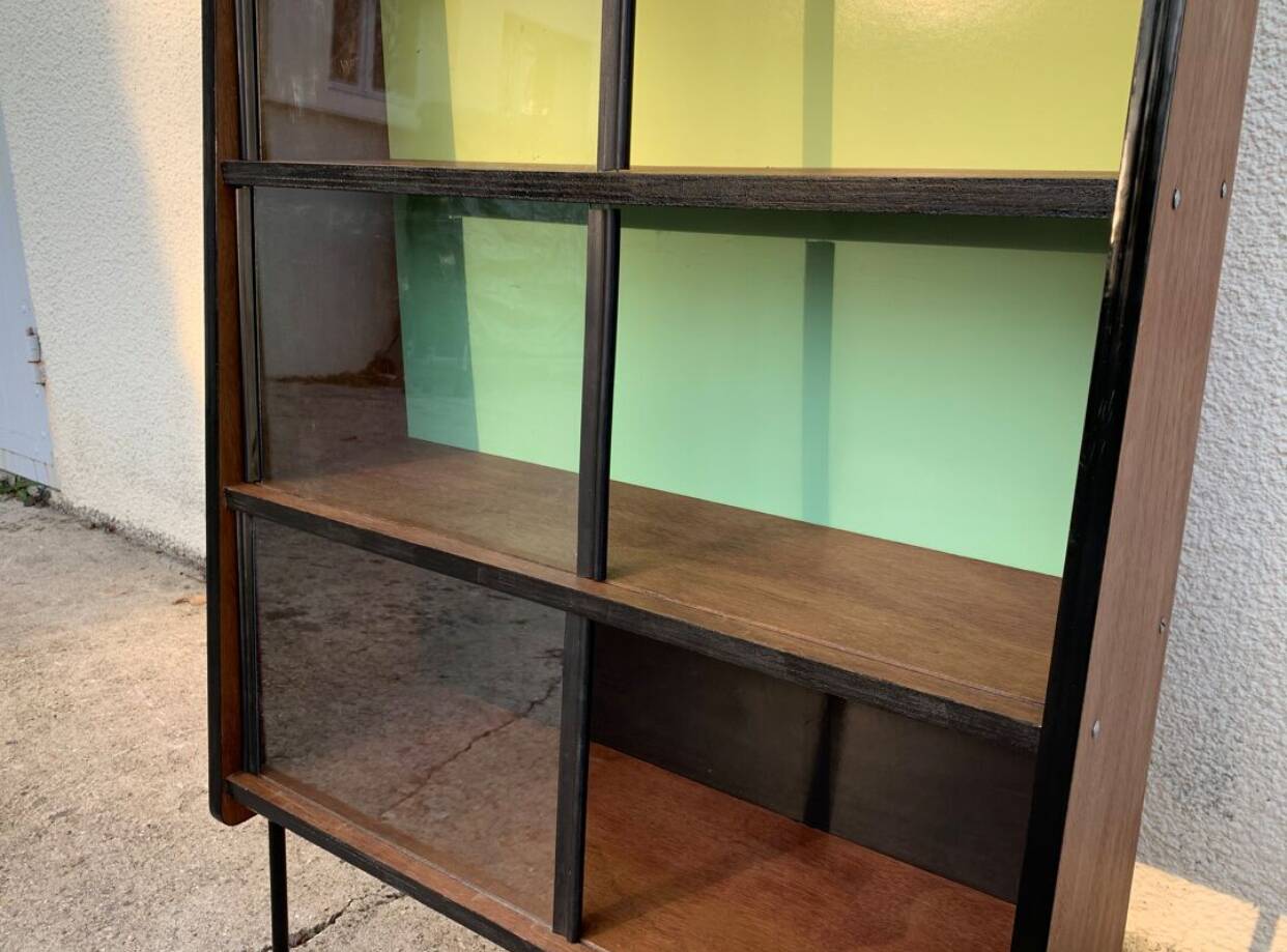 Bibliothèque vintage vitrée Alta 1950
