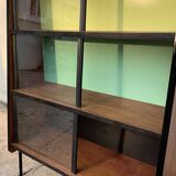 Vintage Alta 1950s glass-fronted bookcase