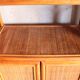 Rattan and vintage bamboo shelf