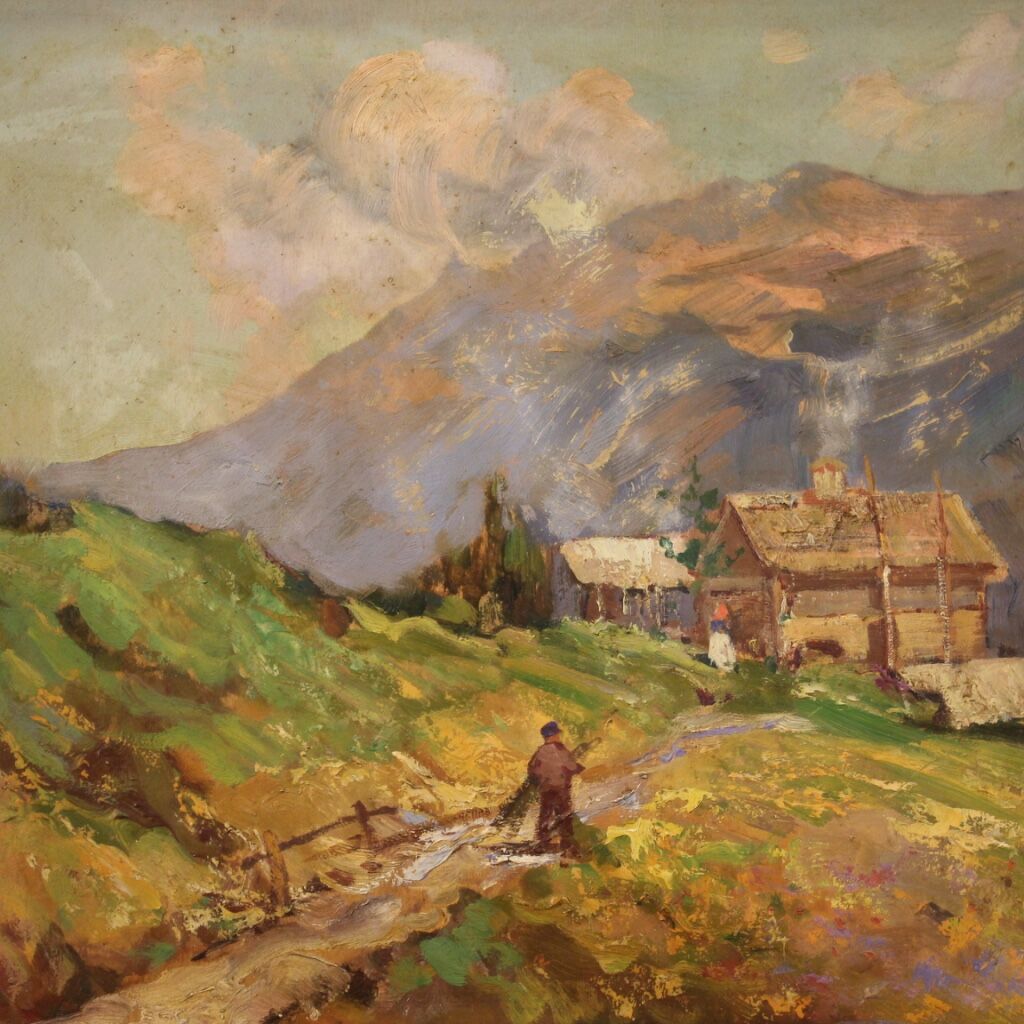 Signed landscape from the 1950s