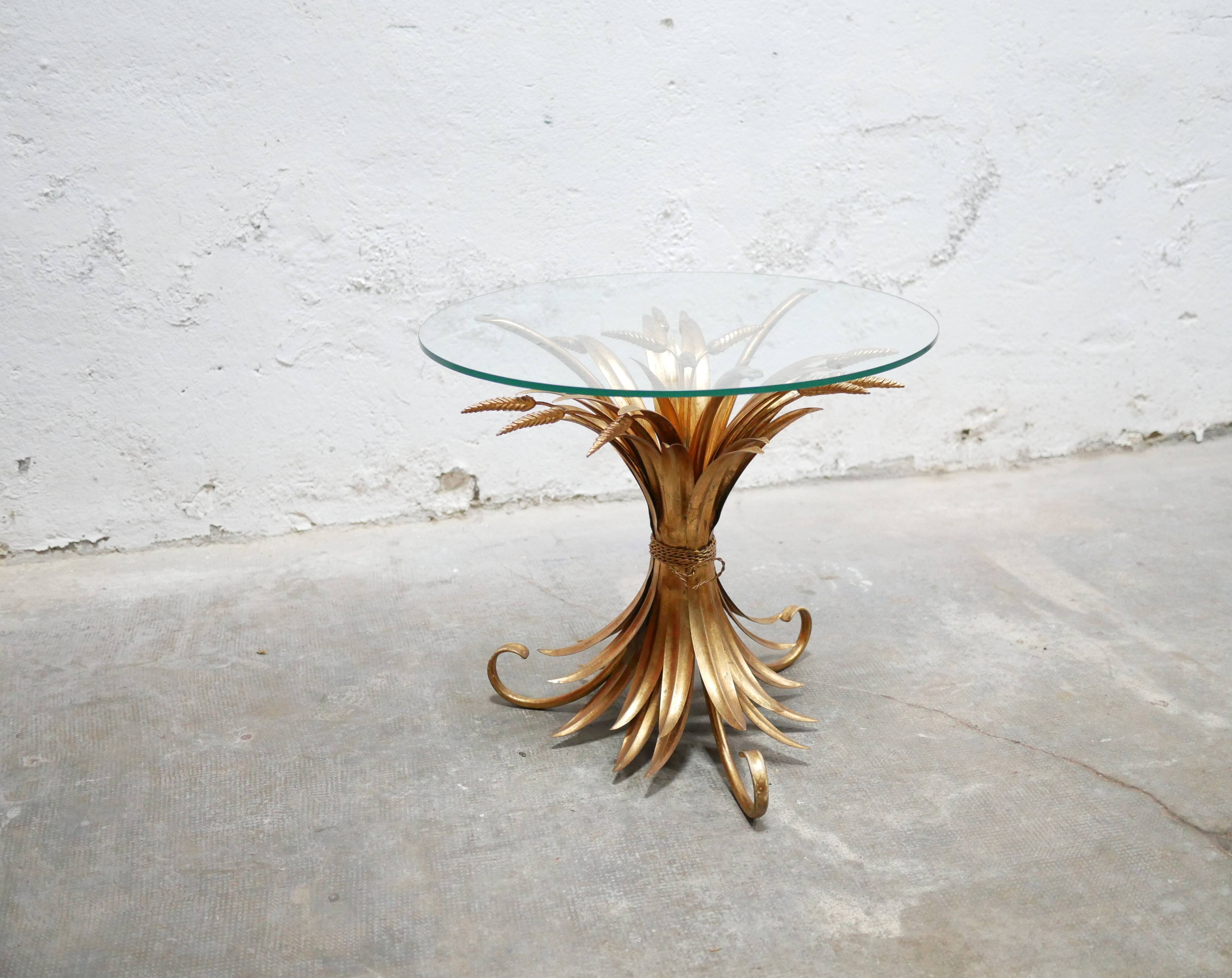 Coco Chanel vintage wheat sheaf side table