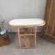 Salon rotin vintage et paravent