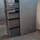 Industrial metal drawer cabinet Y.A. Chauvin Paris 1940s