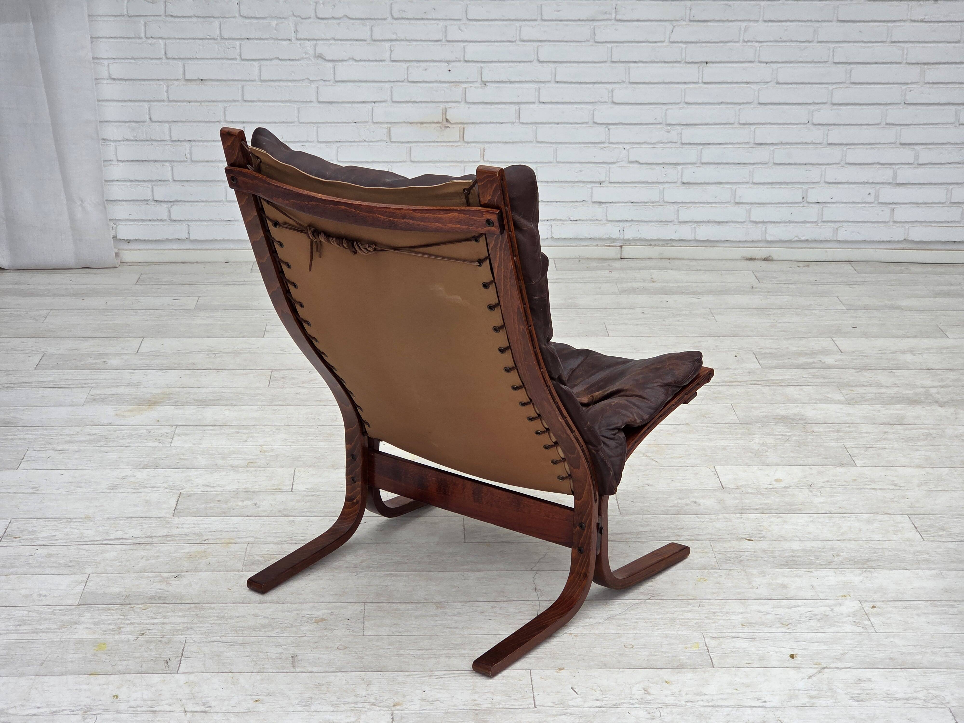 1970s, Norwegian design by Sigurd Ressel. Armchair model "Falcon".