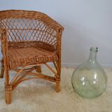 Child in rattan & Wicker Chair