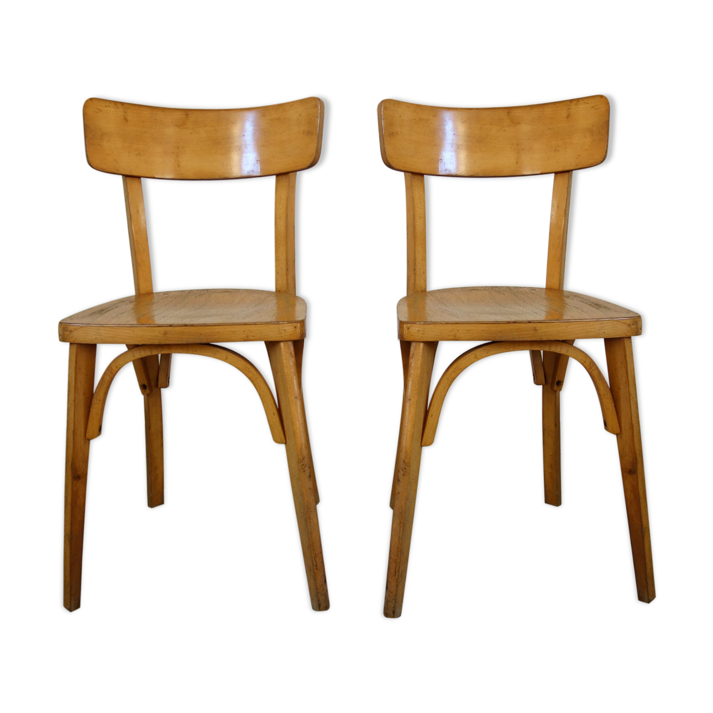 Pair of vintage Luterma bistro chairs