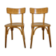 Pair of vintage Luterma bistro chairs