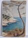 Coastal edge with leaning pine - Oil on cardboard