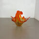 1,9kg Murano Glass "Centerpiece" 50cm Bowl Shell Element Murano, Italy, 1970