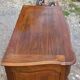 Chest of drawers 3 drawers walnut and brass