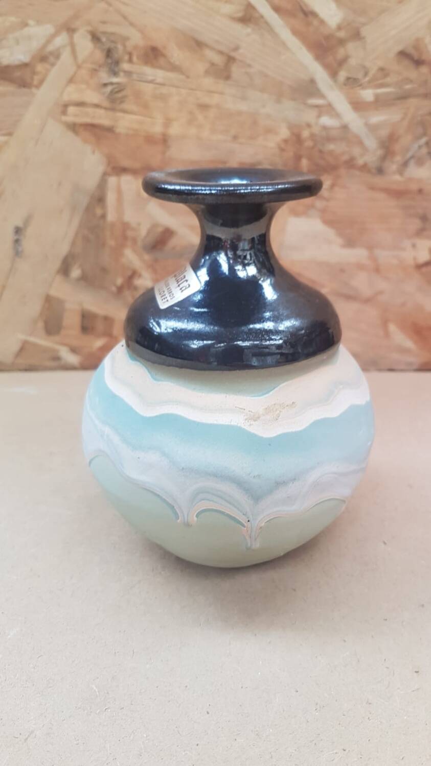 Old soliflore ball vase art plaça lloret vintage ceramic