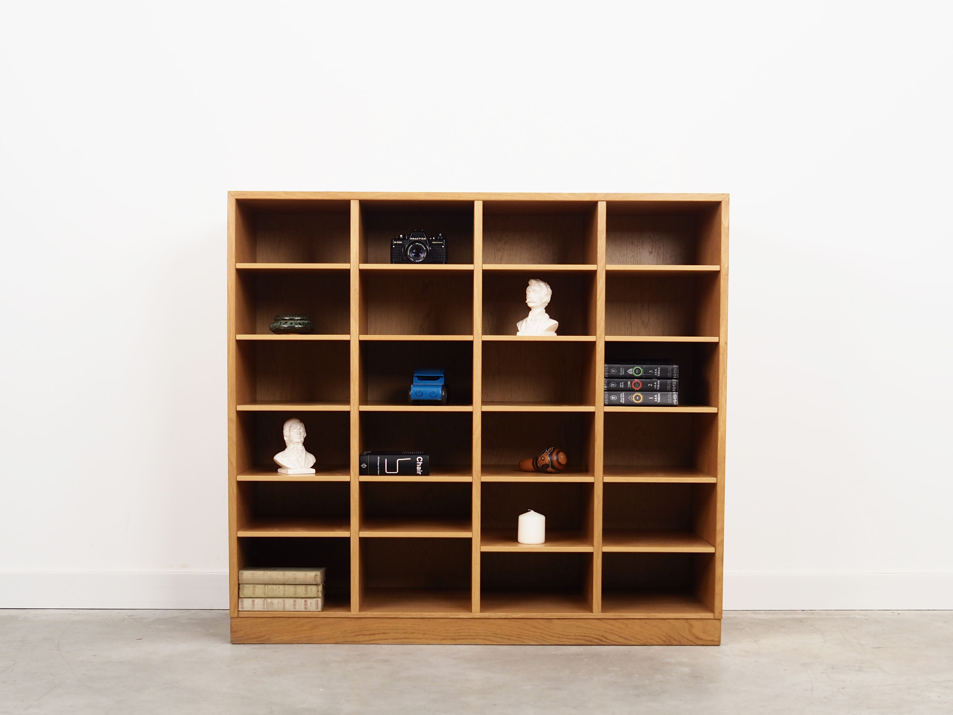 Ash bookcase, Danish design, 1960s, manufactured by SKM