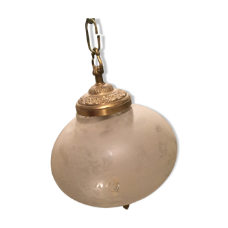 Suspension bronze et verre
