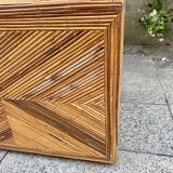 Vintage rattan chest