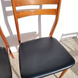 2 Scandinavian wooden chairs