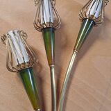 Art Deco wall light duo