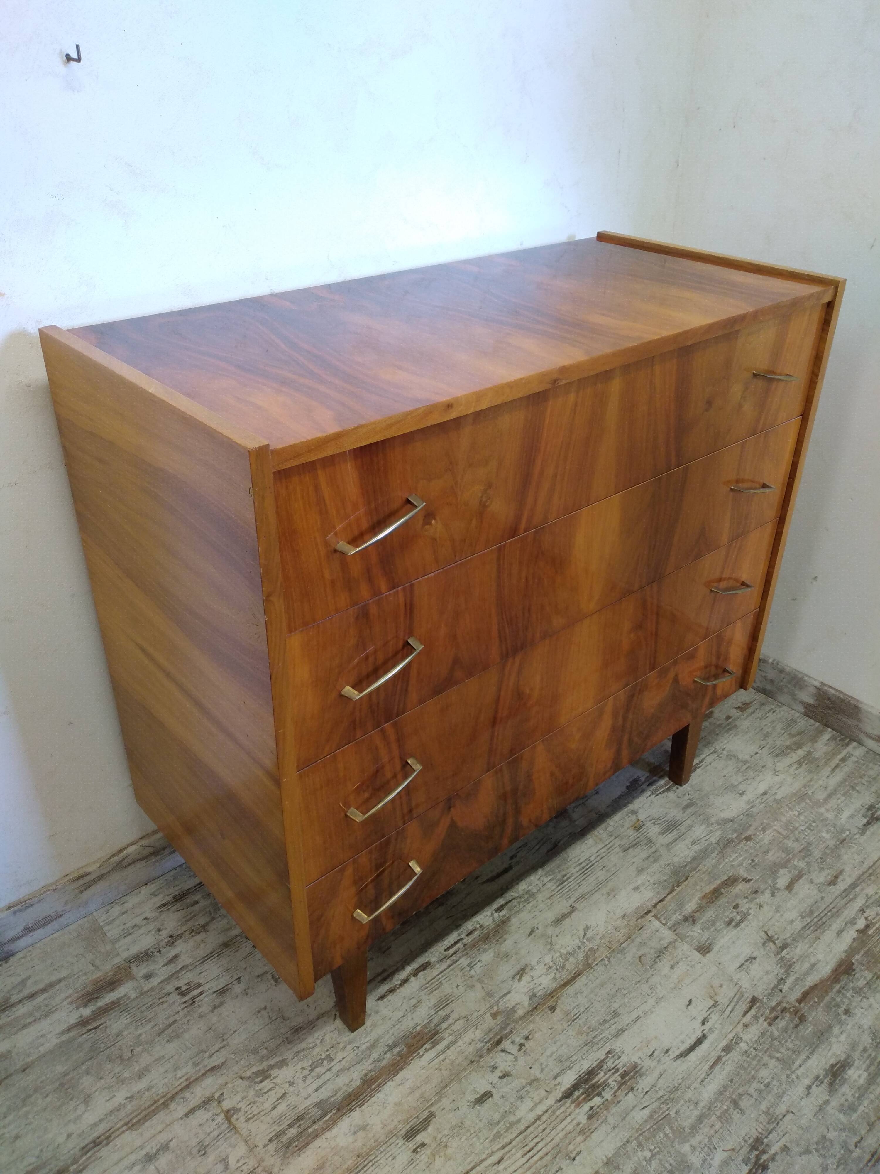 Vintage lacquered chest of drawers