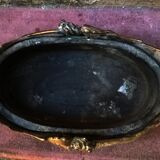 Old bronze planter