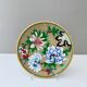 Cloisonne plate, vintage enamel plate