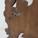 Carved wooden corner shelf