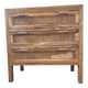 Mango wood chest of drawers with 3 drawers