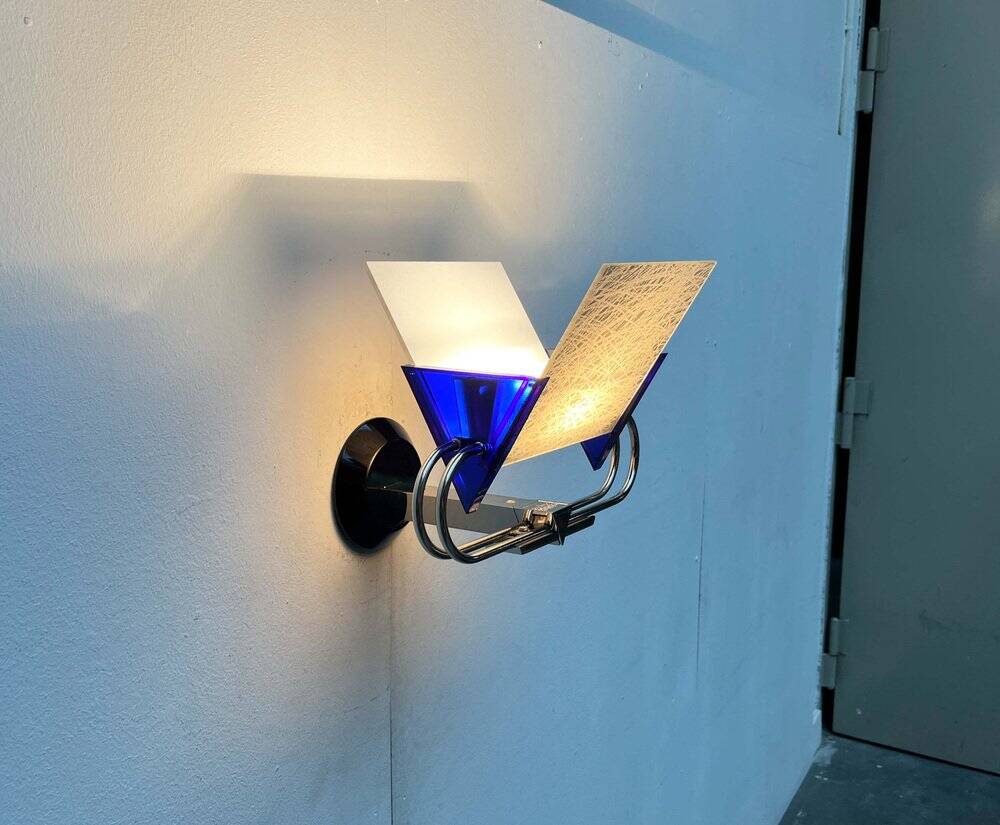 Postmodern Italian model applied Murana by Perry A. King and S. Miranda for Arteluce, 1980s.