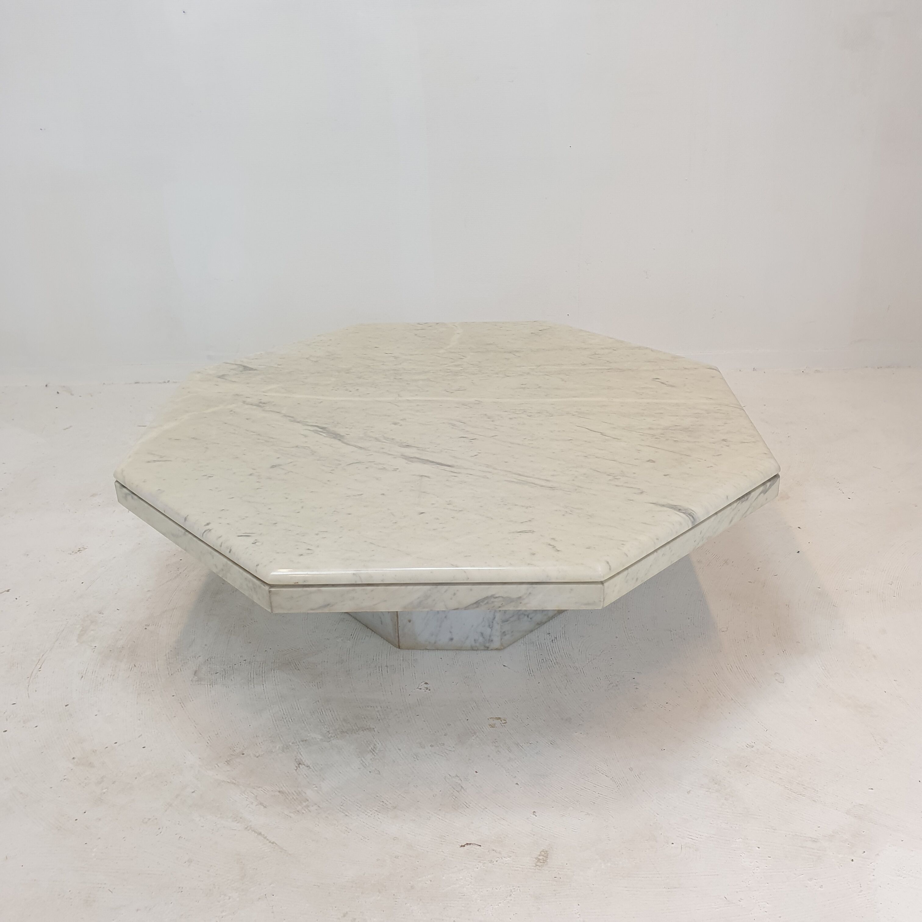 Italian Marble Octagon Coffee Table, 1980's