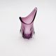 Murano Sommerso Vase Sculptural Organic Amethyst