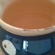 Terracotta pitcher vintage bird décor