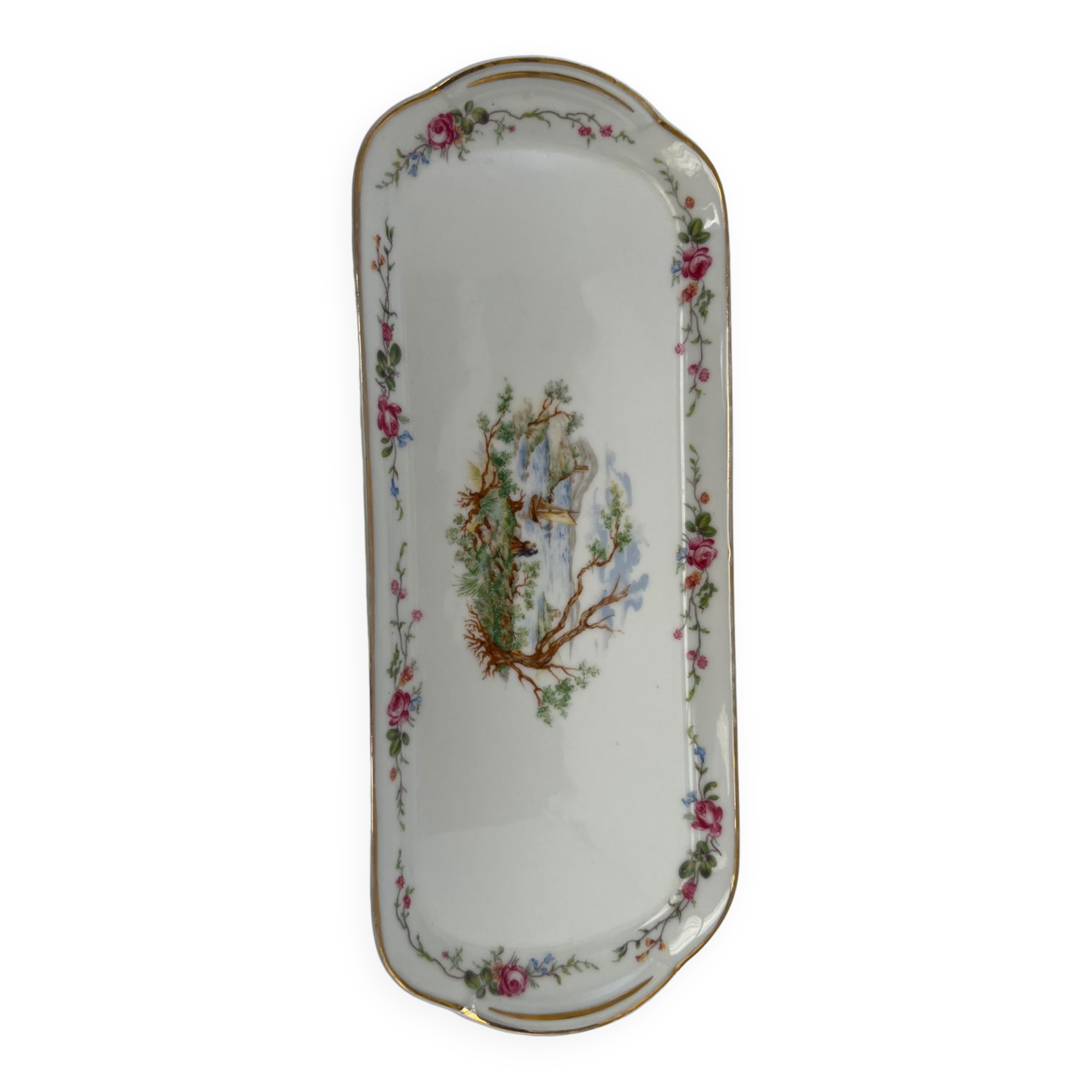 Limoges porcelain cake dish