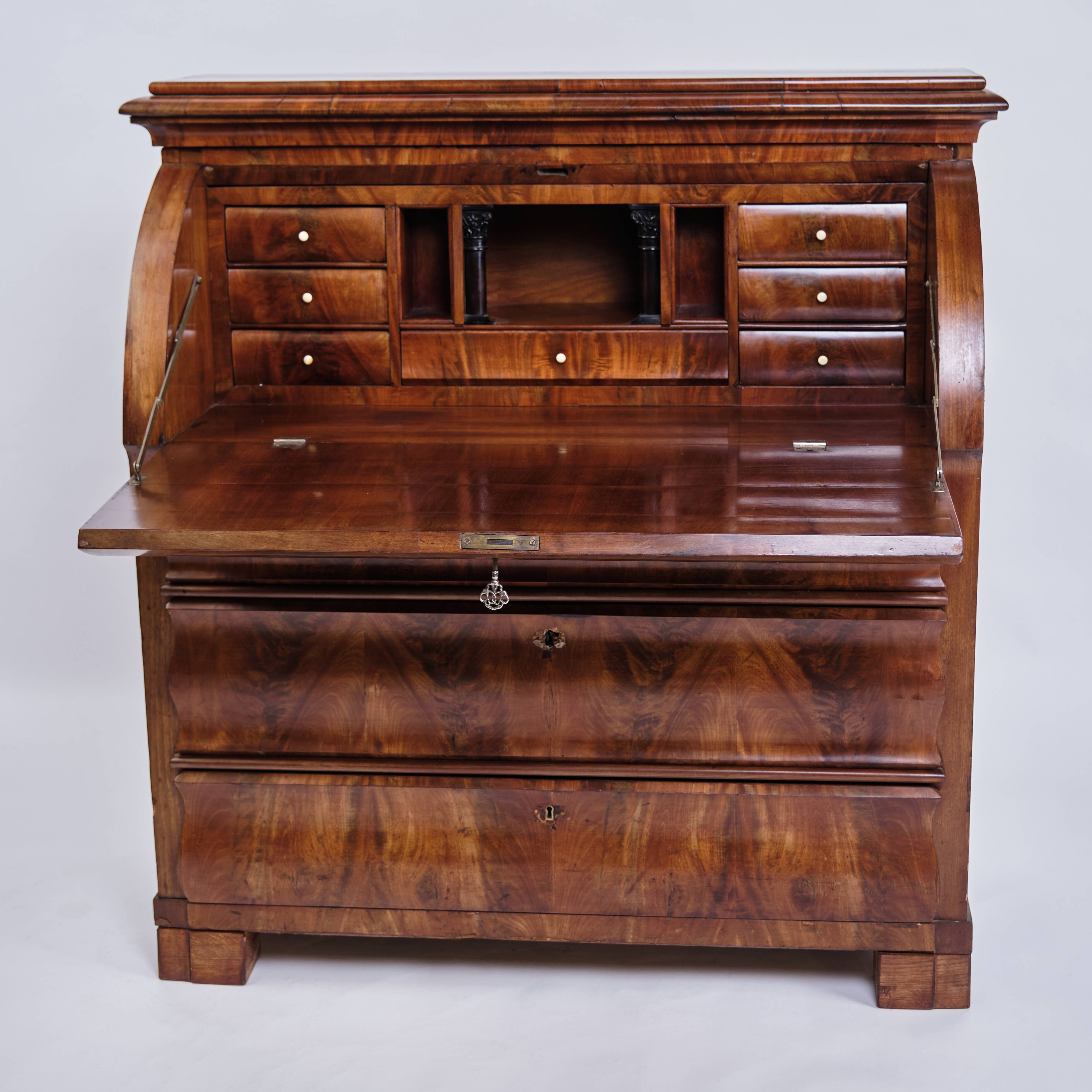 Chatol - 3 Drawers - Hand Polished Mahogany - Danish Cabinet Maker - 1820s