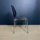 Ensemble de 4 chaises de salle à manger noires années 2000