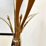 Gold metal flower lamppost