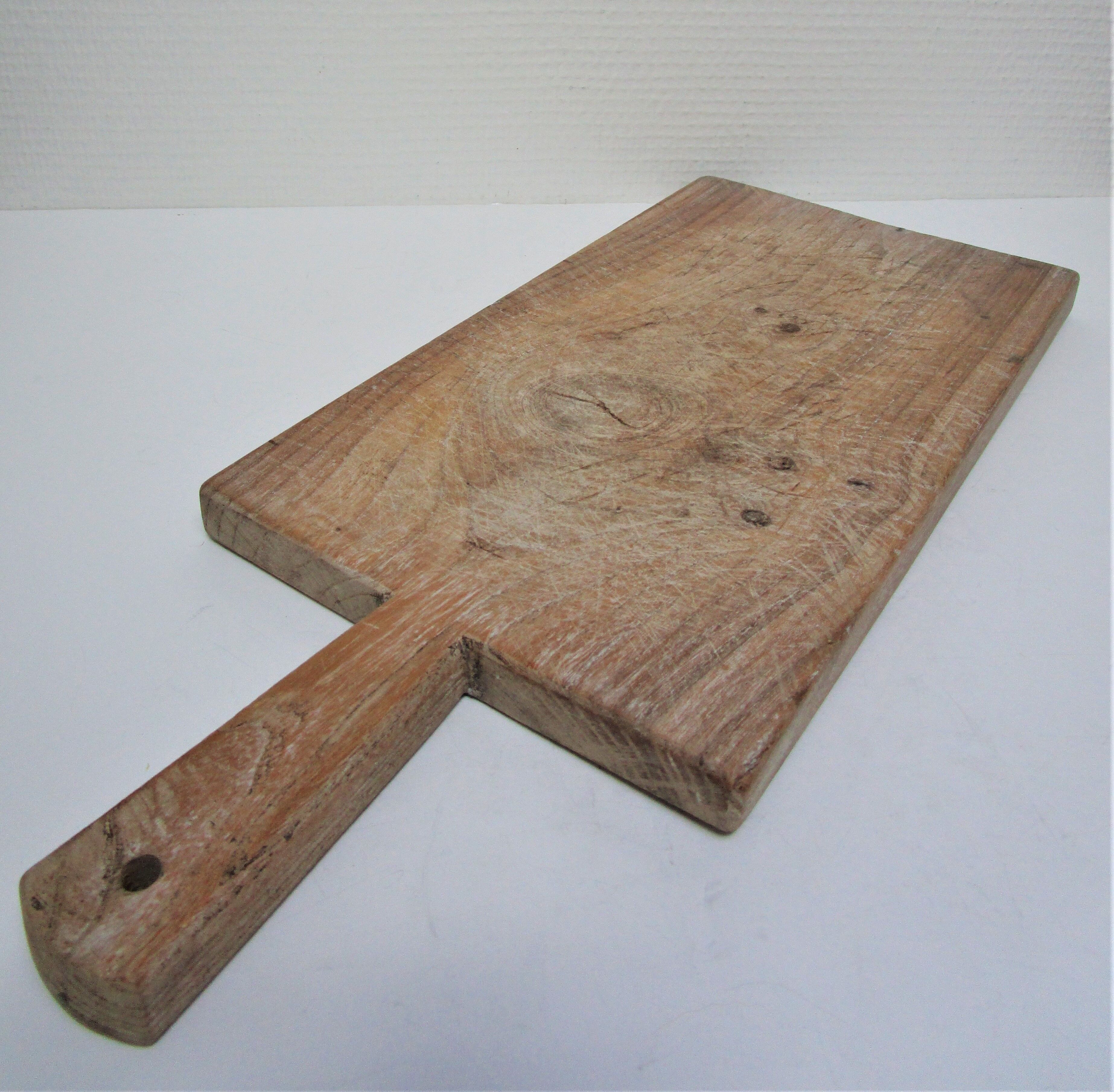 Cutting board solid wood patinated vintage