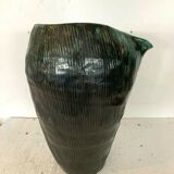 Vase en céramique emmaillée des année 70 signée R.Steenbakkers XX siècle