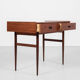 Midcentury danish compact desk with 2 drawers in teak 1960s