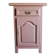Old high jam bowl in pink painted solid wood
