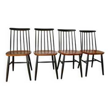 4 fanette chairs by ilmari tapiovaara