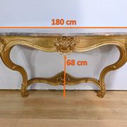 Important Wall Console in Gilded Wood, Louis XV style – Early 20th century