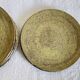Set of 6 dessert plates in brutalist stoneware from the 1970s.
