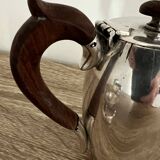 4-piece tea set egoiste 1 person in antique silver metal