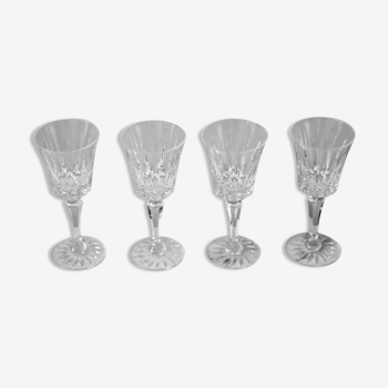 4 verres à vin en cristal de Sèvres