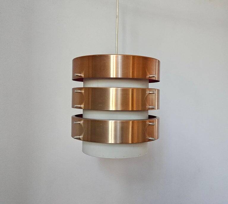 Midcentury Rare Pendant in style of Jo Hammerborg, Denmark, 1970s