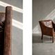 Vintage Mid-Century Danish Modern Lounge Leather Chair & Ottoman Model 2207
