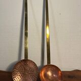 Copper and brass skimmer ladle from the 50s