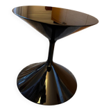 Tempo black pedestal table from Zanotta