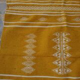 Yellow and white kilim rugs 100x140cm